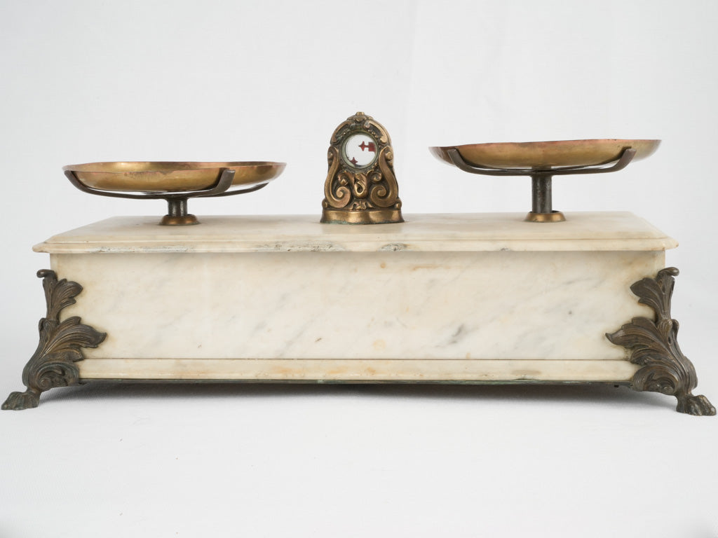 Napoleon III marble pharmacy scales