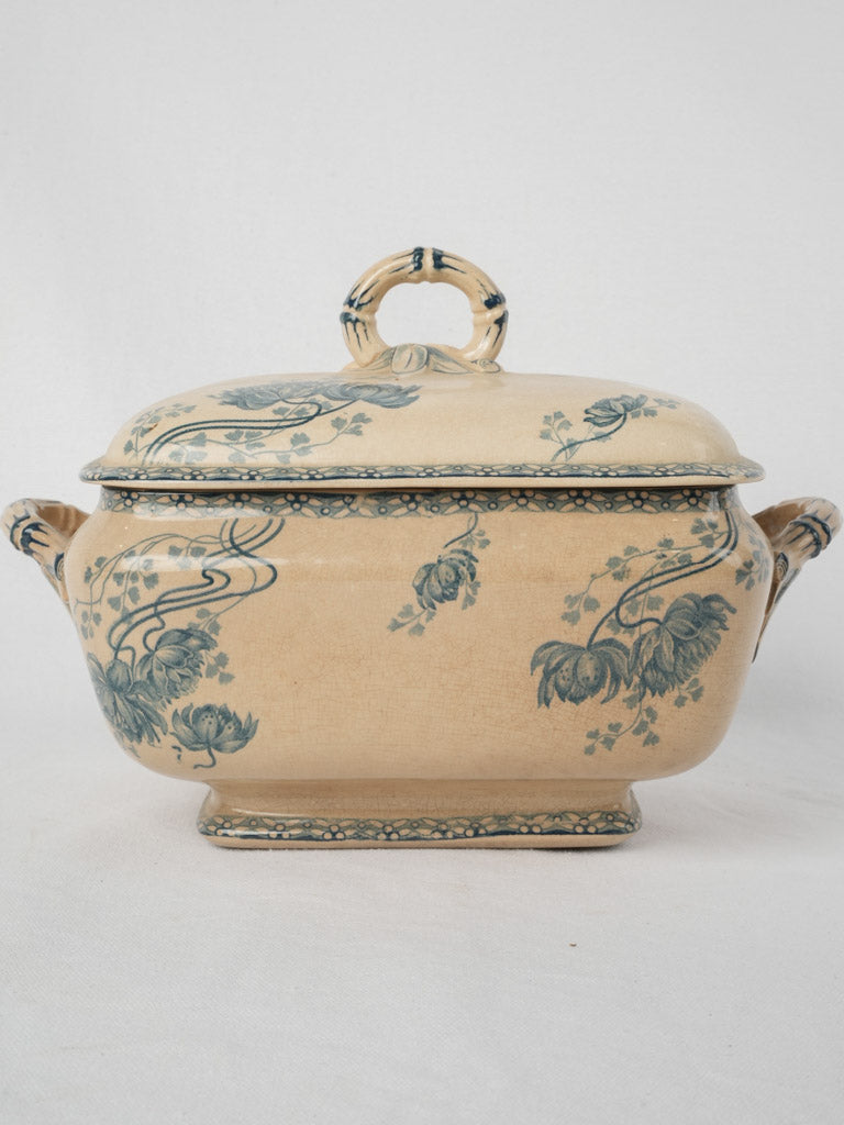 Vintage Art Nouveau earthenware tureen