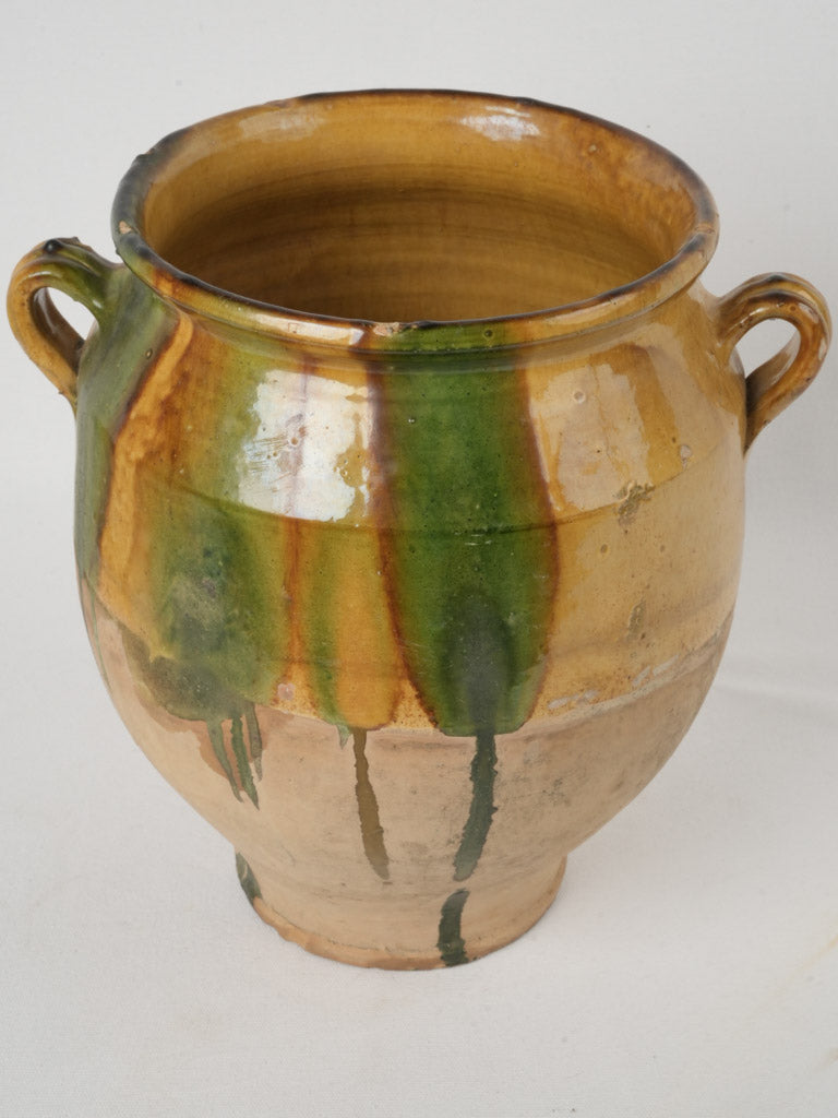 Traditional late 19th-century glazed Confit Pot