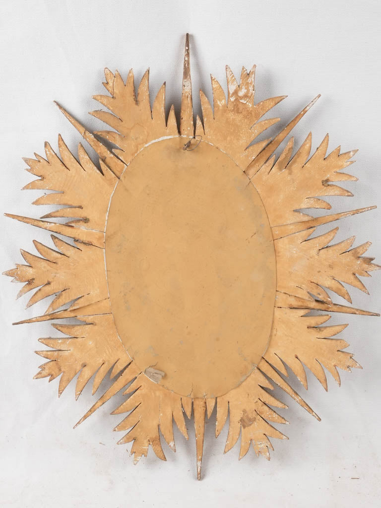 1960s sunburst mirror oval 25¼" x 19¾"