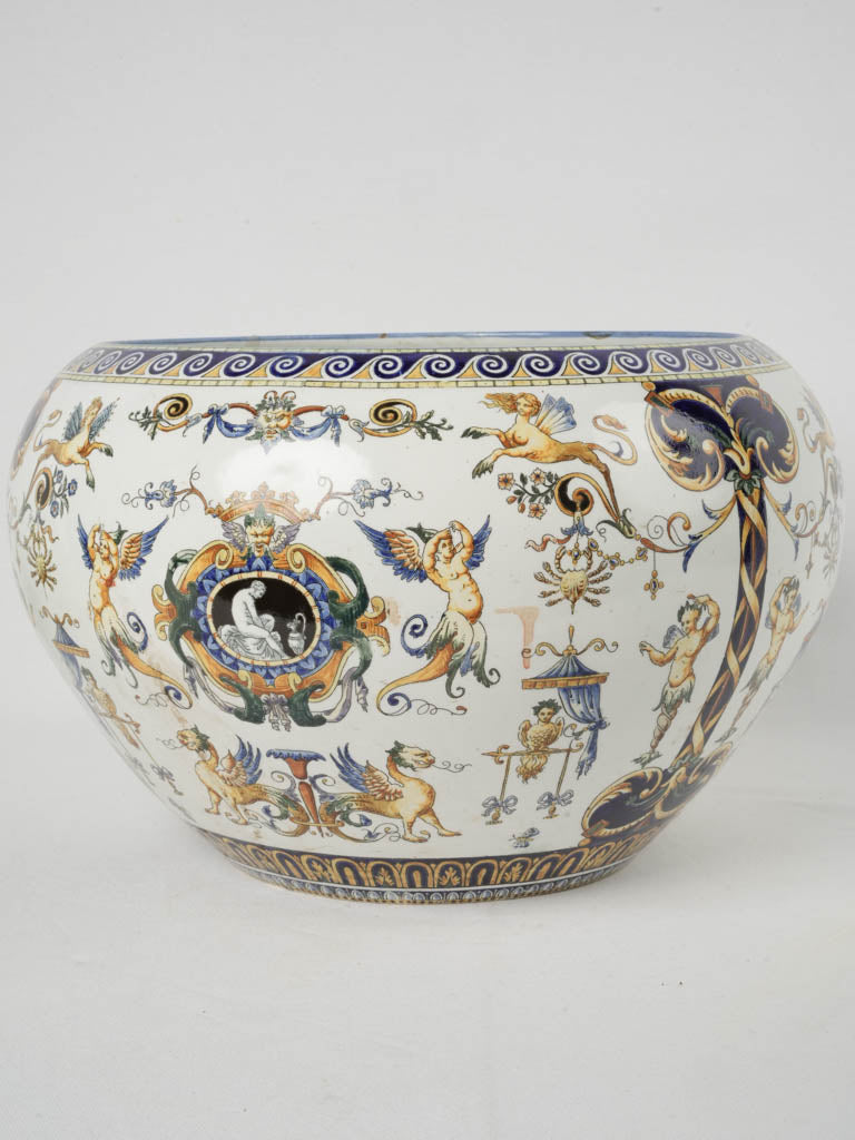 French Renaissance-style ceramic jardinière