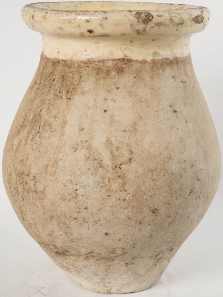 Small 19th-Century Provençal Biot Olive Jar 17¼"