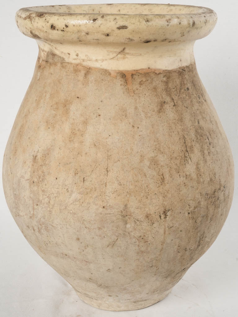 Small 19th-Century Provençal Biot Olive Jar 17¼"