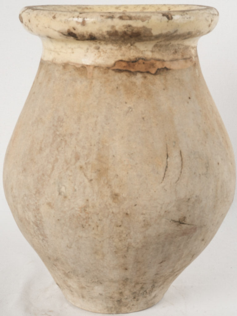 Small 19th-Century Provençal Biot Olive Jar 17¼"