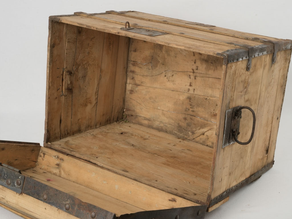 Weathered, vintage French blanket chest