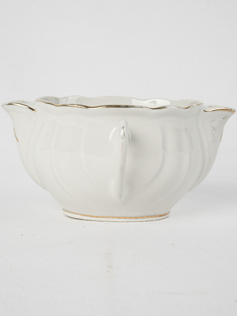 Charming, luxurious Maigre Gras gravy boat