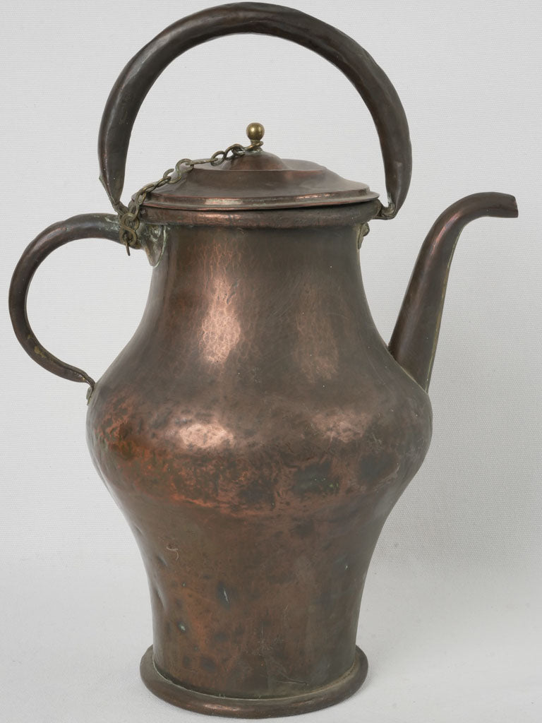 Hand-Forged, Antique Copper Teapot