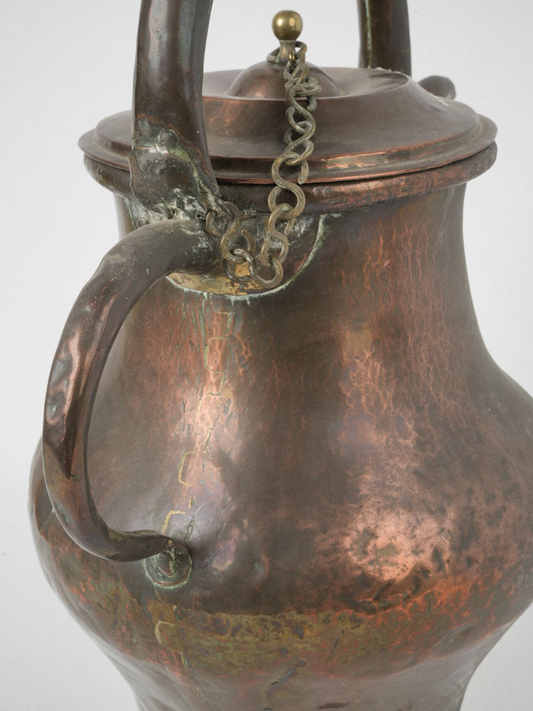 Charming, Vintage French Copper Teapot