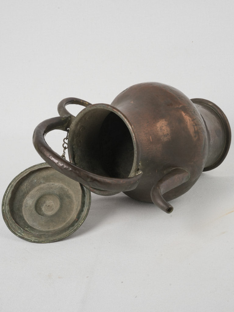 Timeworn, Hand-Forged Copper Teapot