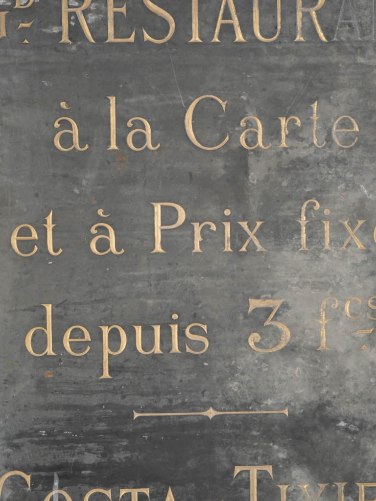 Timeless refined patina plaque  