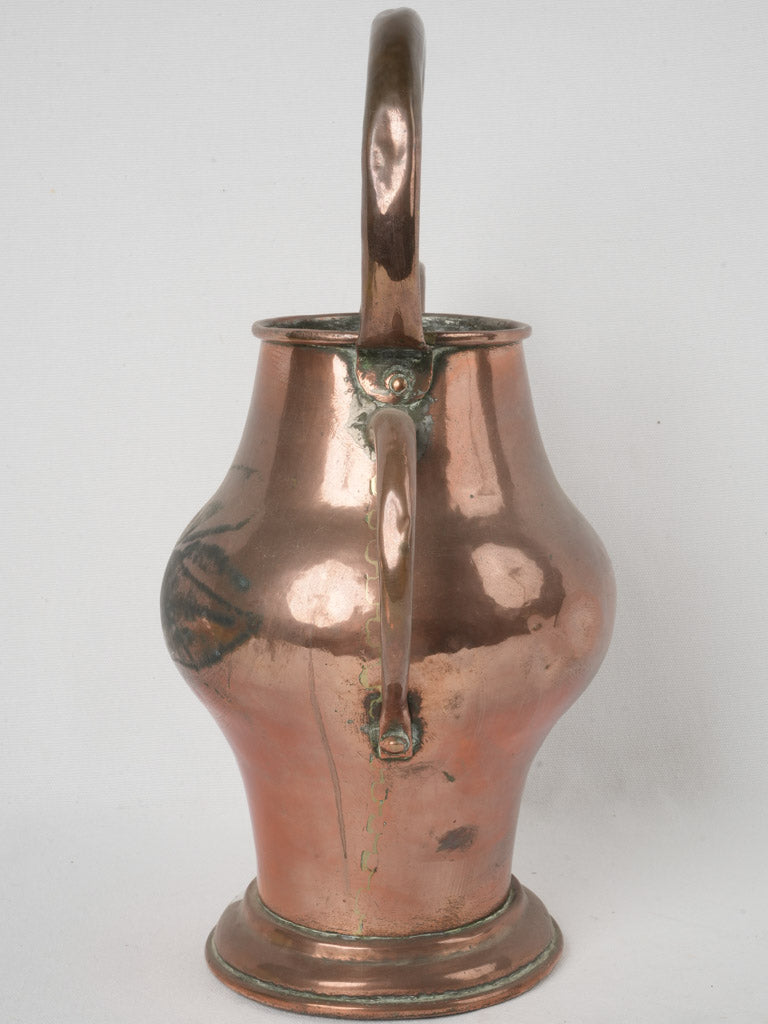 Classic vintage French copper pot