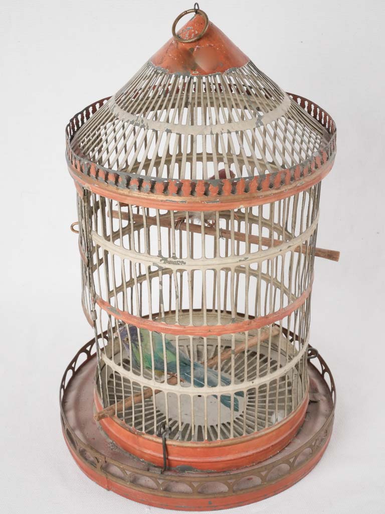 Small 19th century French birdcage 15"