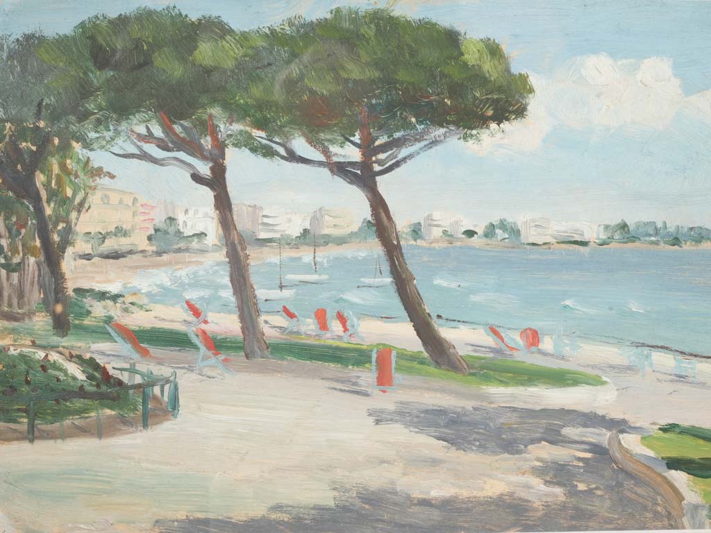 Set of 3 Garden Paintings - Cannes French Riviera 11" x 14½"