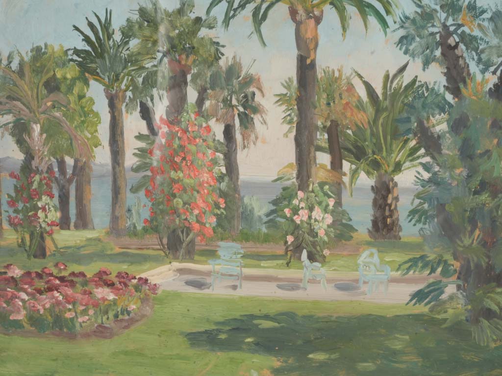 Set of 3 Garden Paintings - Cannes French Riviera 11" x 14½"