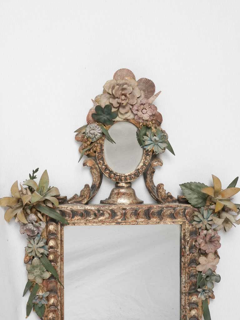 Superb 1970s Strich embellished mirror