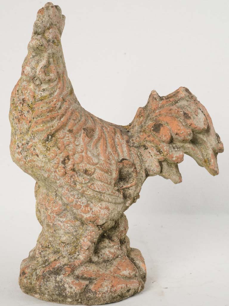 Weathered Antique French Garden Chicken Decoration 16½"