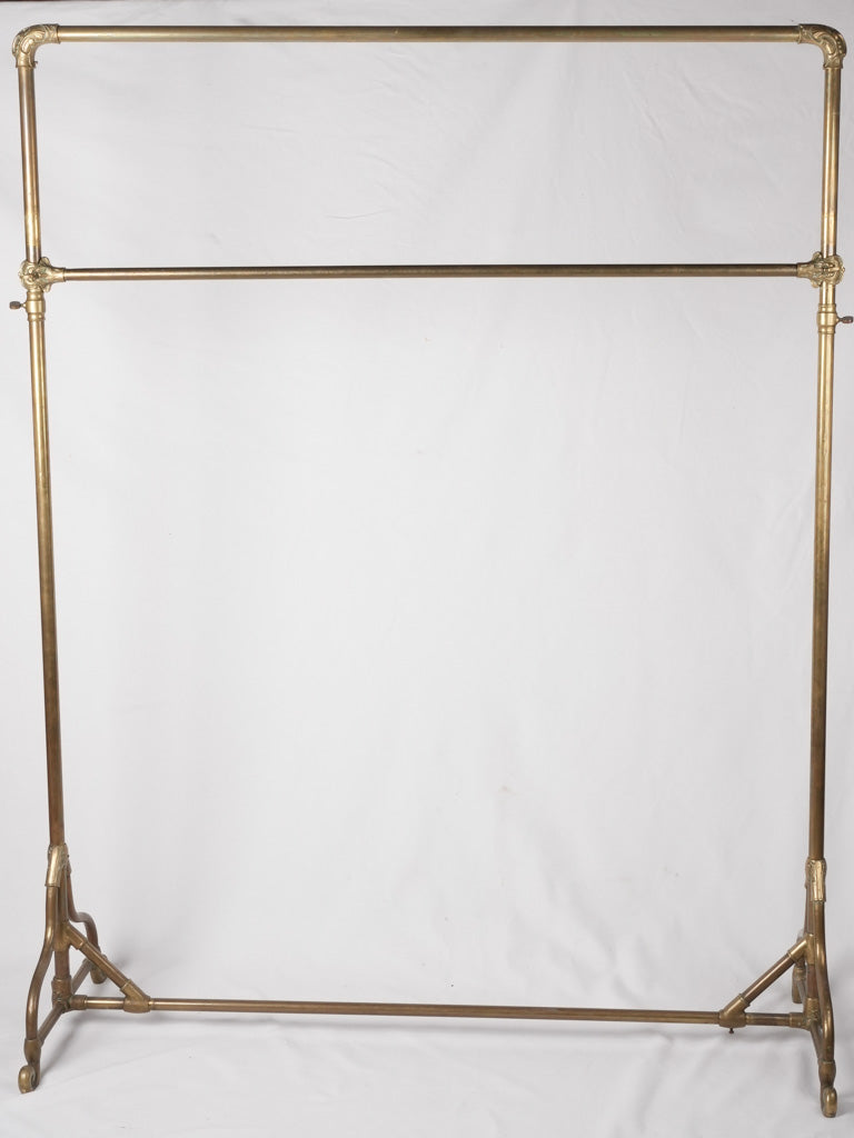 Antique French clothes rack - bronze 78¼" x 60¾" x 24"