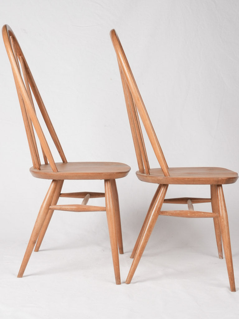 Set of four Ercol kitchen chairs