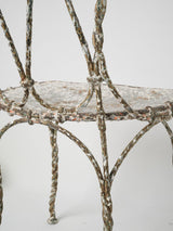 Intricate Craftsmanship Vintage Iron Seating