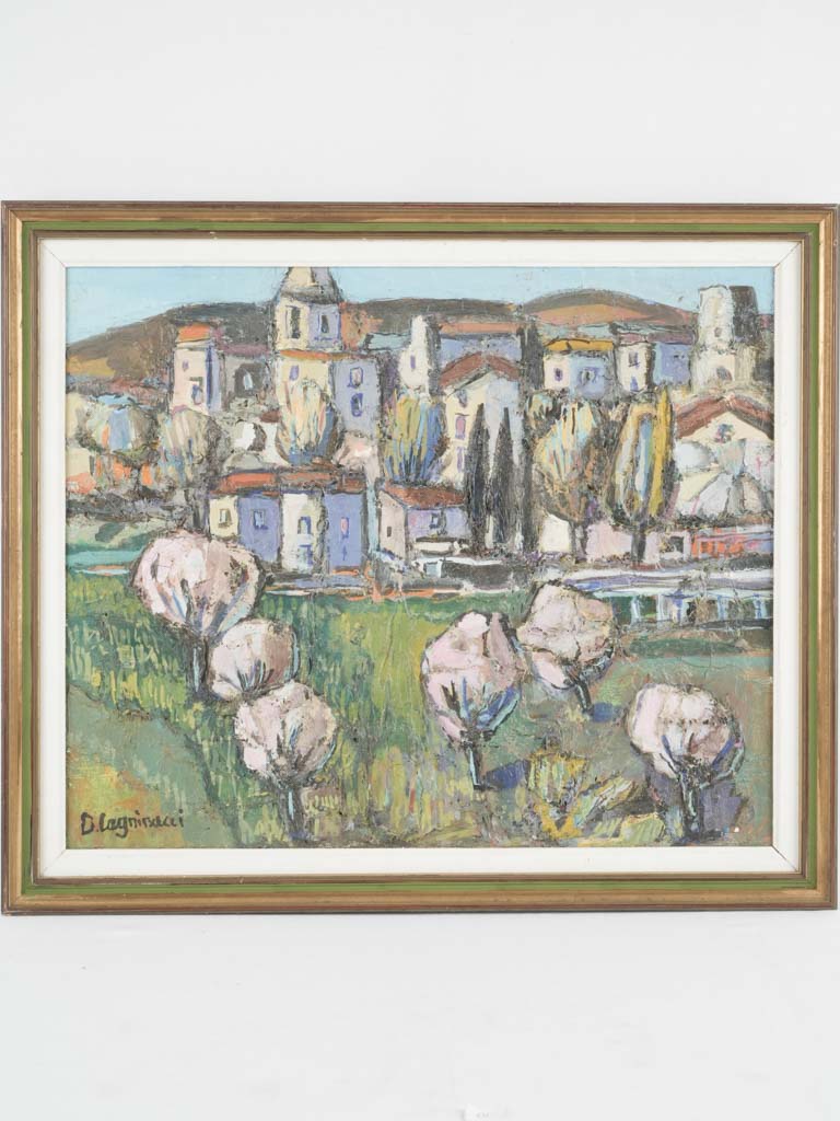 Vibrant vintage landscape painting Cagninacci