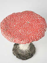 Rustic textured French garden mushroom stool