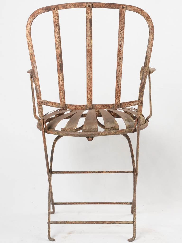 Napoleon III folding garden chair - daisy seat