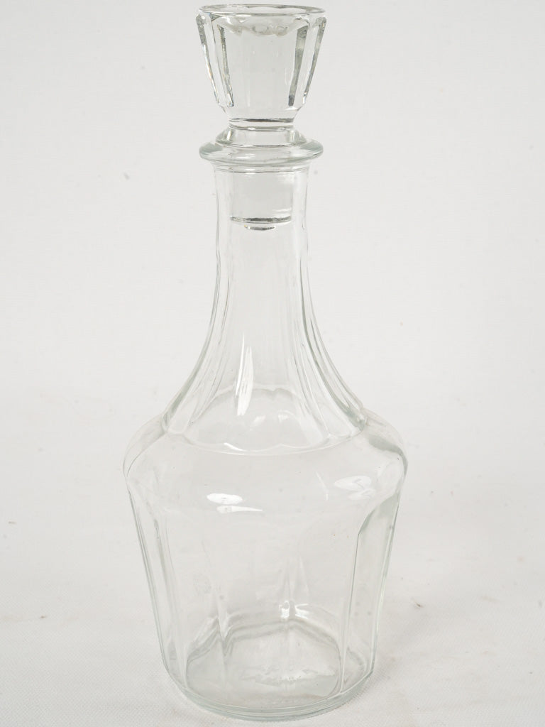 Vintage French glass wine decanter