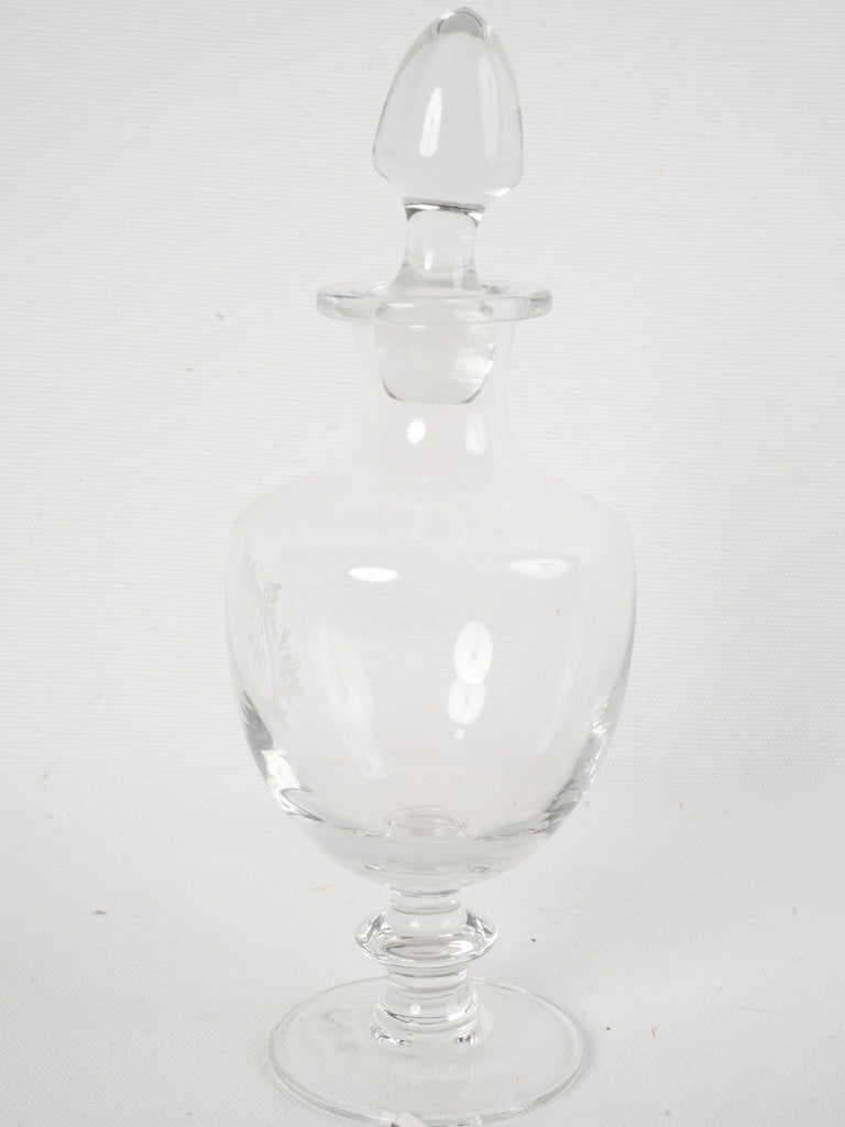 Antique glass urn-shaped decanter