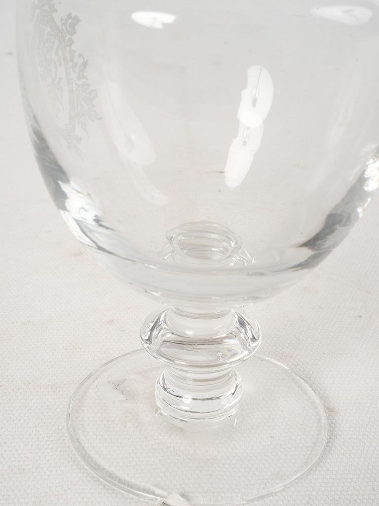 Classic decorative glass decanter