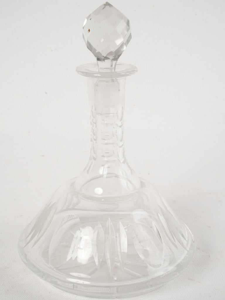 Early 20th-Century Baccarat Style Crystal Decanter 9½"