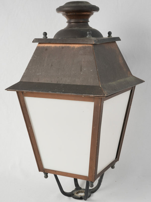 Vintage French copper street lantern