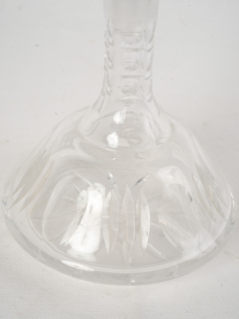 Early 20th-Century Baccarat Style Crystal Decanter 9½"