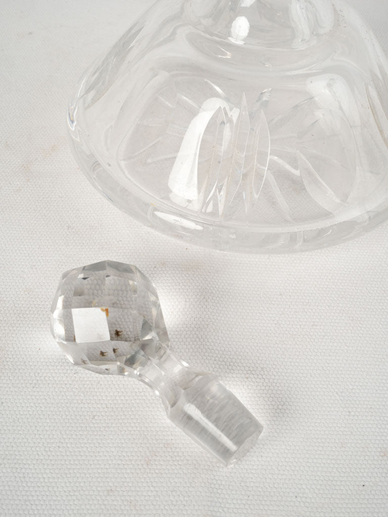 Early 20th-Century Baccarat Style Crystal Decanter 9½"