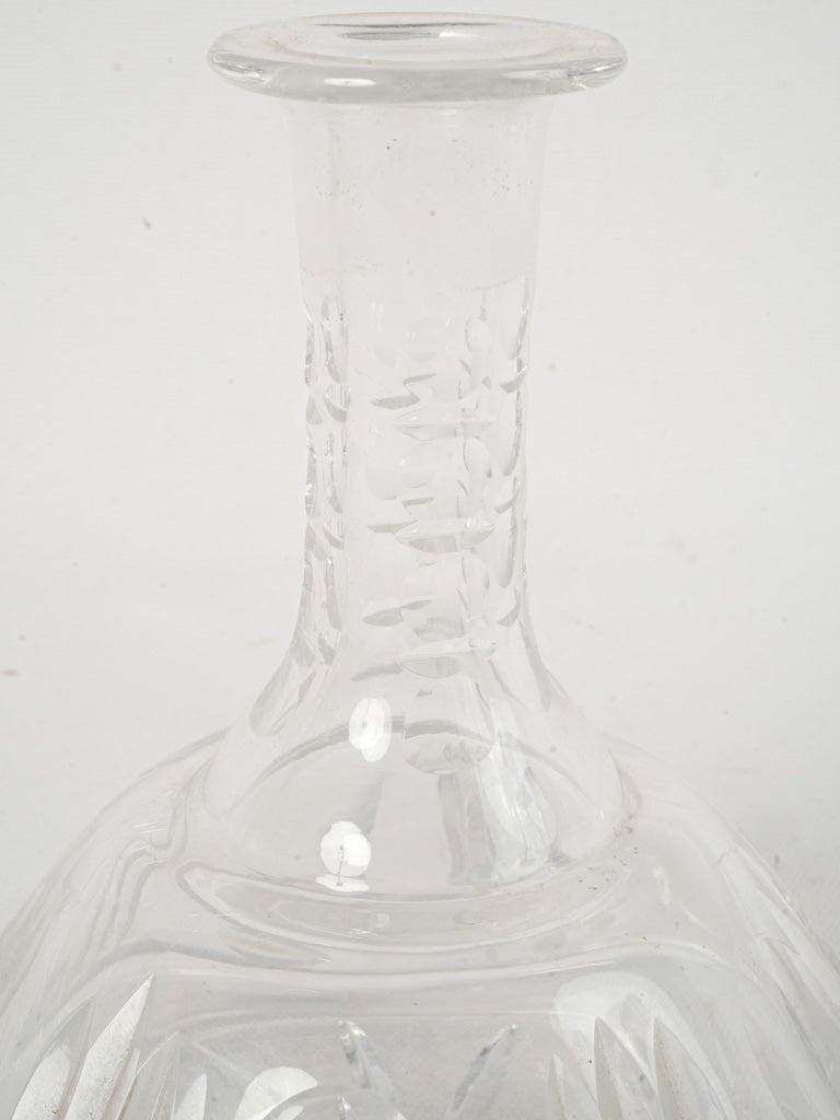 Early 20th-Century Baccarat Style Crystal Decanter 9½"