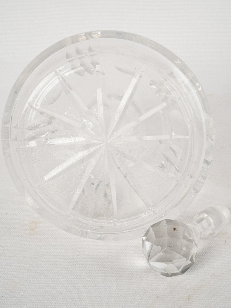 Early 20th-Century Baccarat Style Crystal Decanter 9½"