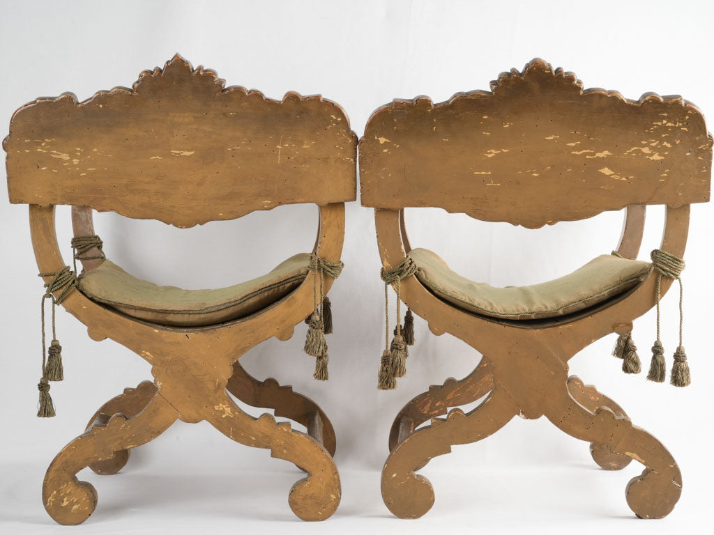 Majestic late 18th-century chair duo