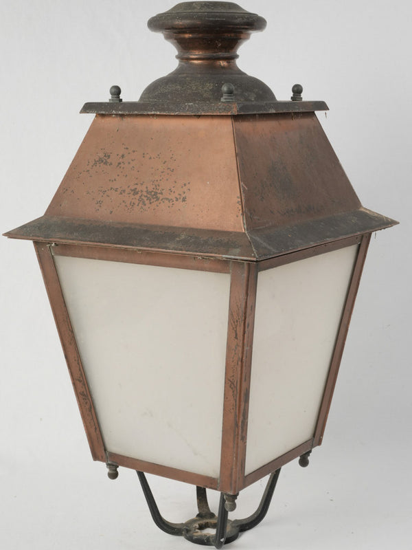 Vintage French copper street lantern