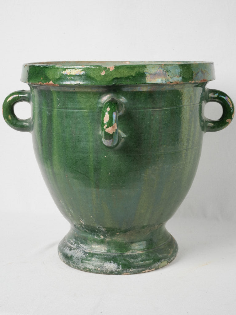 Elegant Weathered Castelnaaudary Pot with Handles