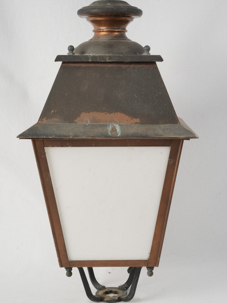 Aged patina, vintage street lighting