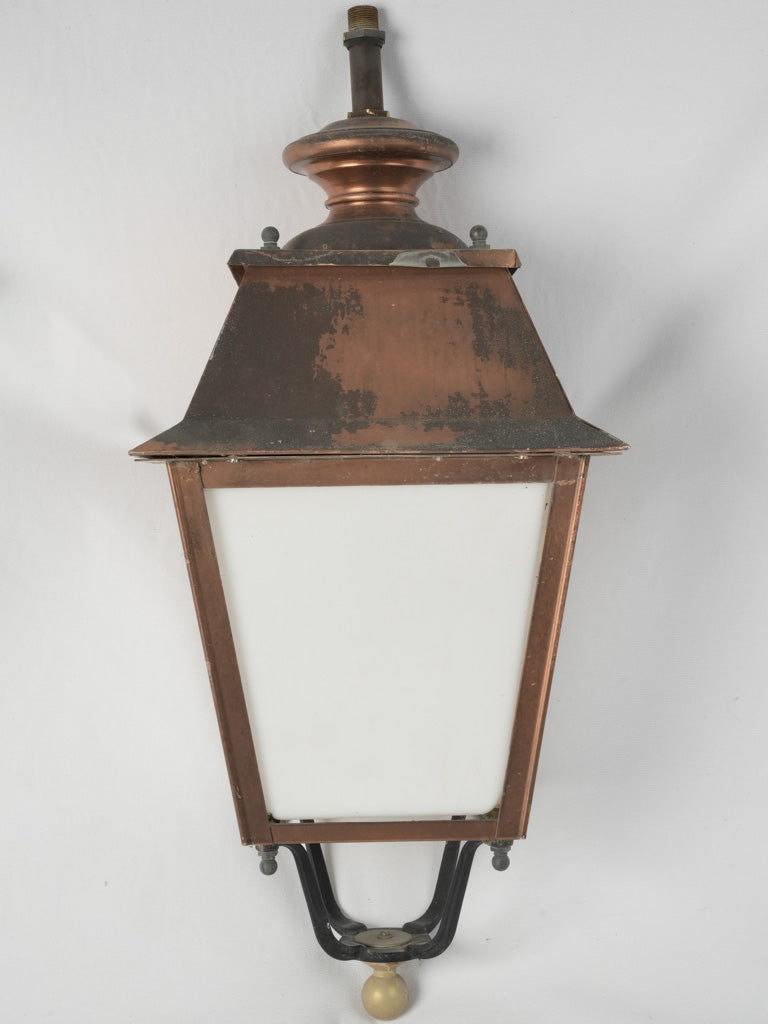 Aged copper lantern from Provence