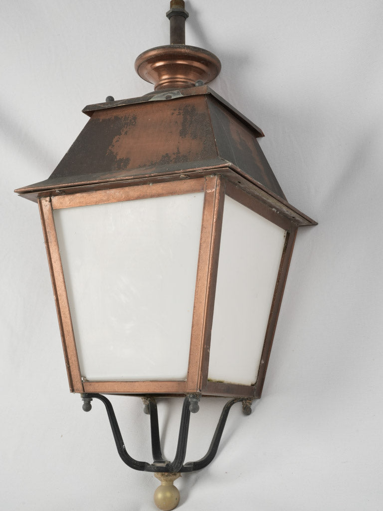 Rustic Provencal village pendant copper lantern