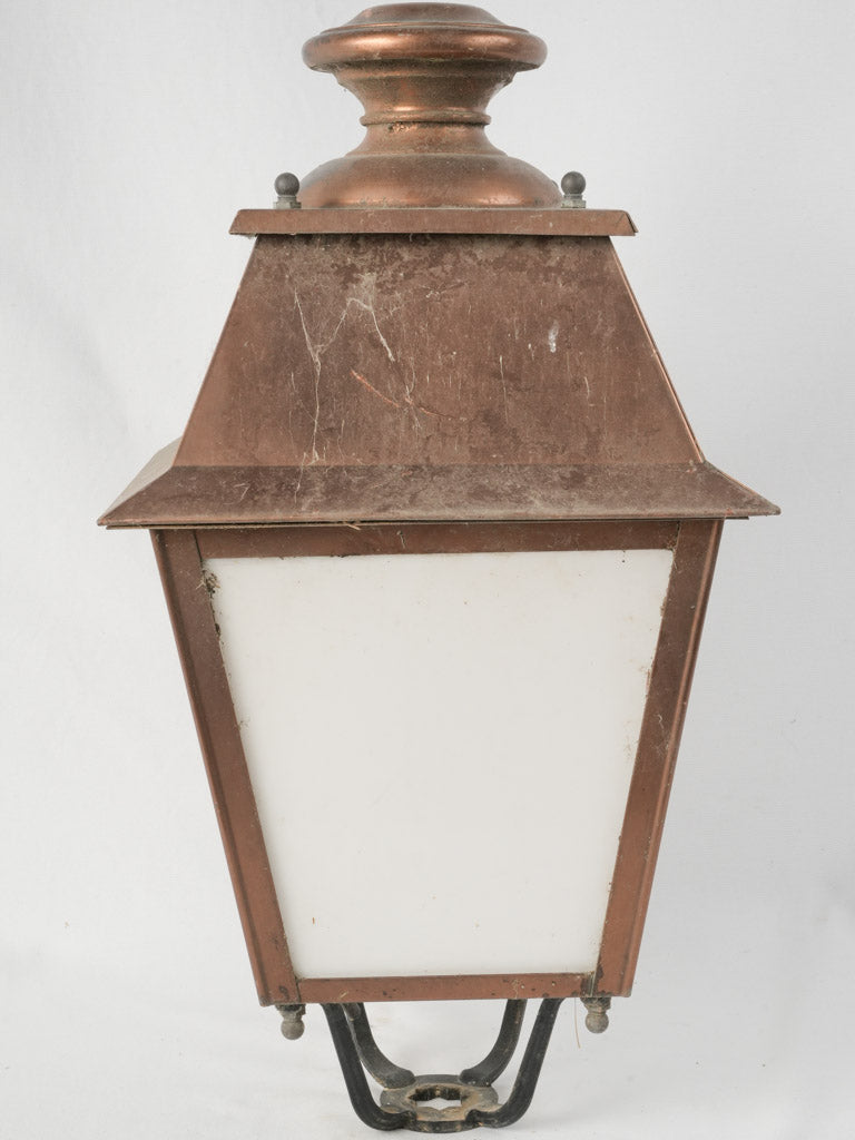 Timeworn Vintage Copper Street Lamp