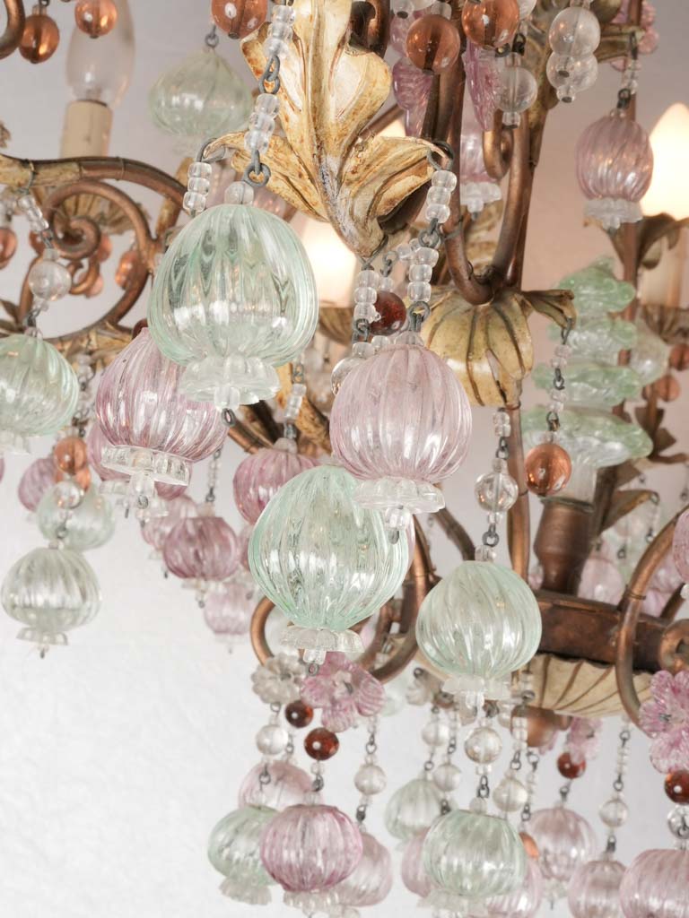 Exquisite Murano chandelier flower baubles