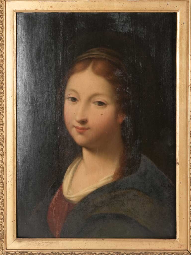 Eighteenth-century oil canvas portrait