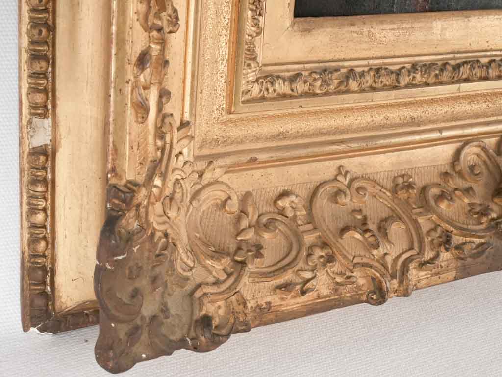 Classical gilt frame lady portrait