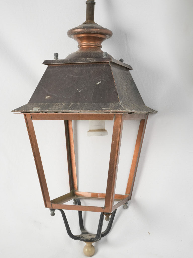 Timeworn Provencal copper outdoor light