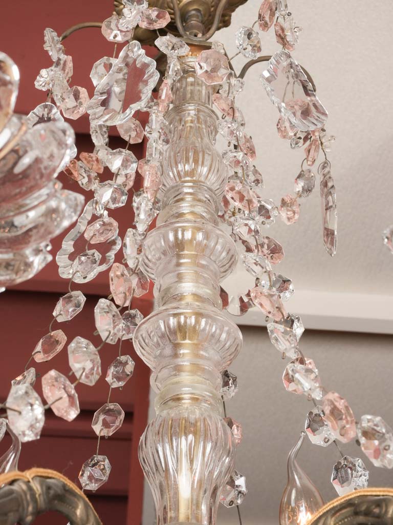 Provincial style crystal ceiling chandelier