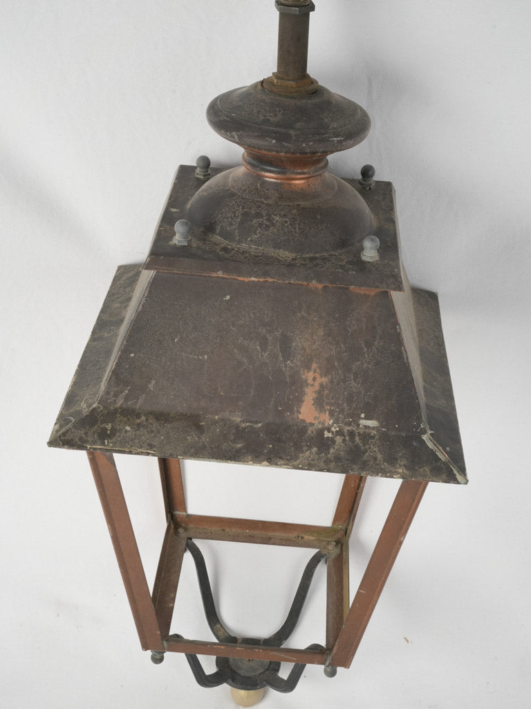 1950s French timeworn street lantern