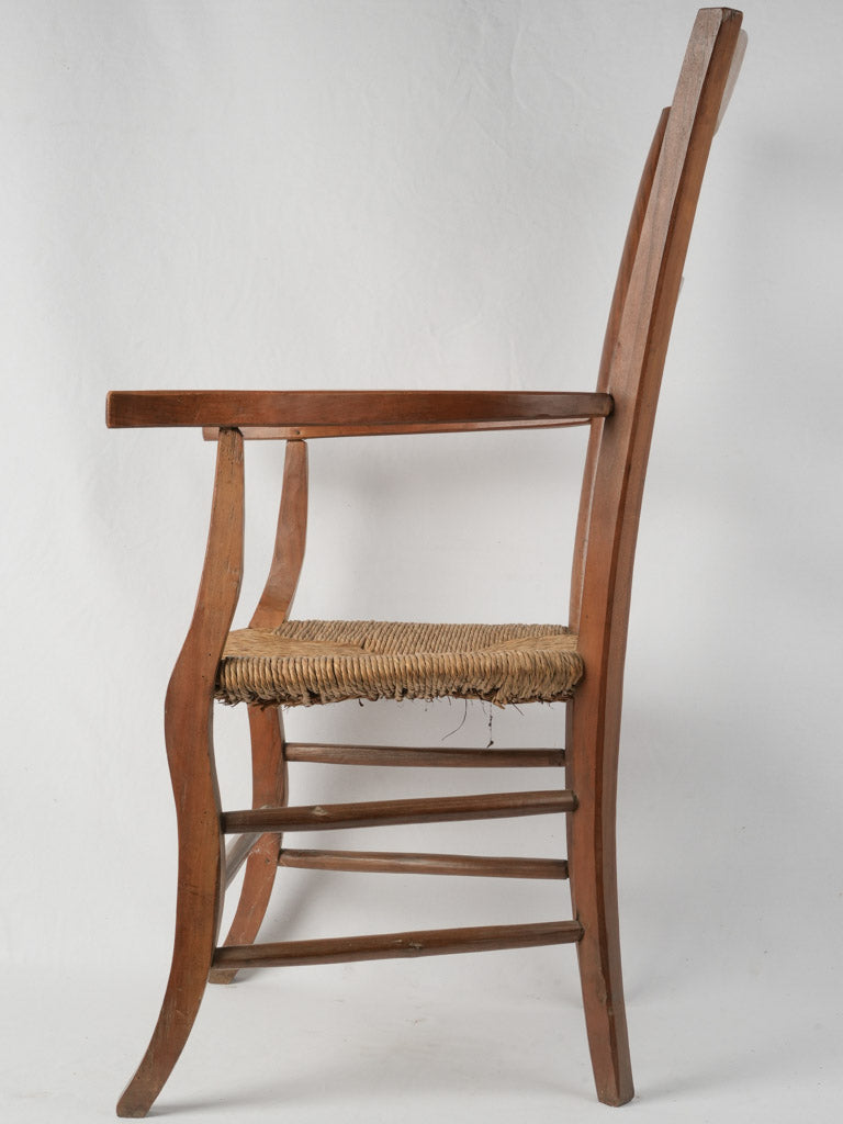 Weathered French country armchair