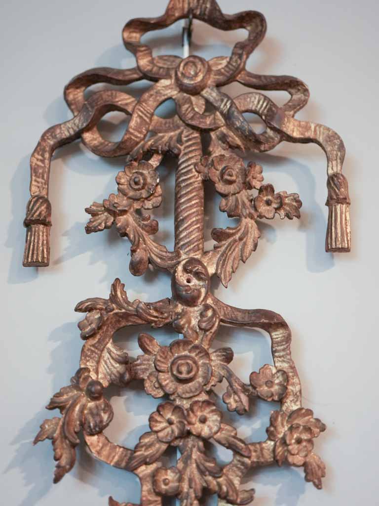 Elaborate iron detail in Louis XVI style